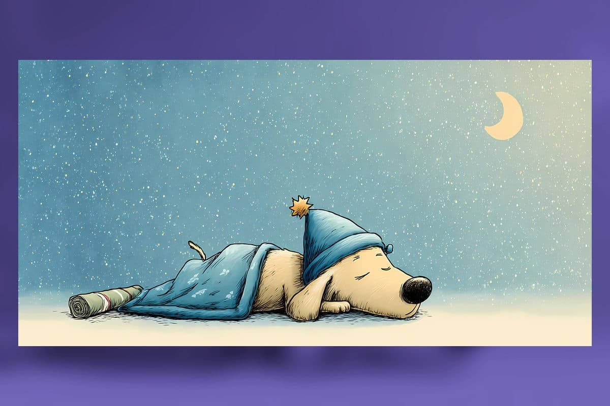 The Snoring Dog Who Guarded Her Sleep